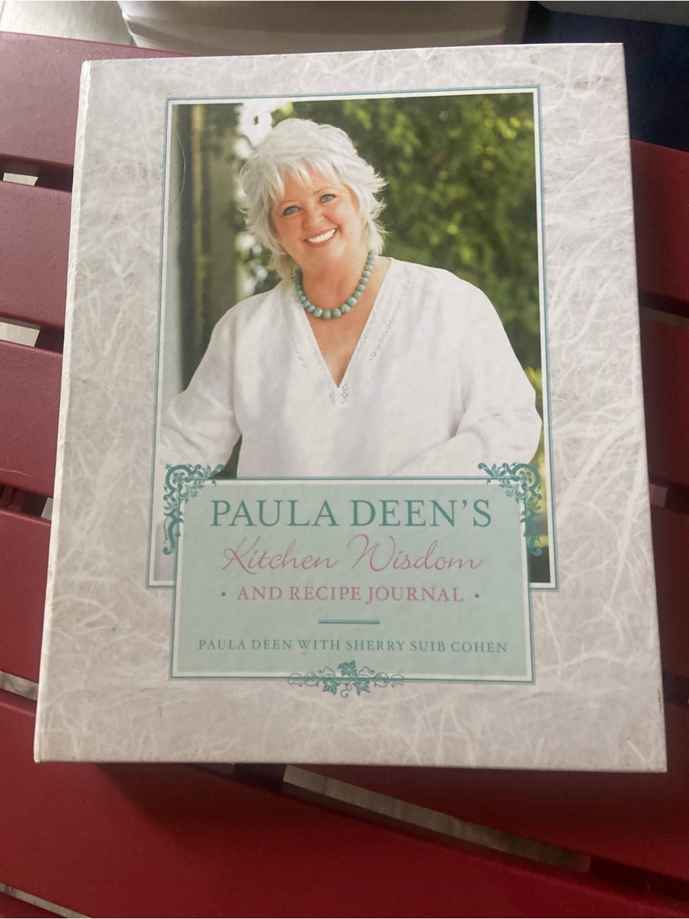 White and Teal Kitchen Wisdom Recipe Journal